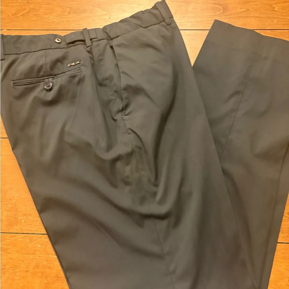 RLX black performance Pants with Subtle Logo. 34-32